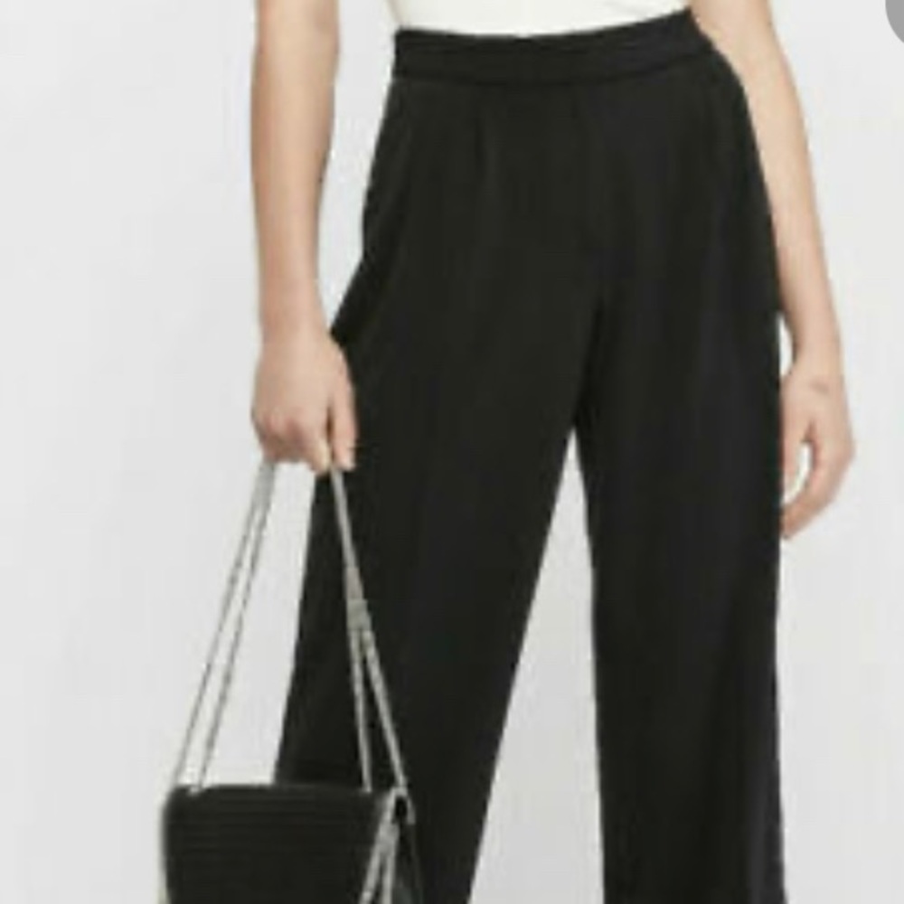 Express Sz 4R Black Wide Leg Midrise Trousers